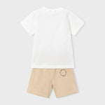 Completo pantalone e maglietta lettere bambino 