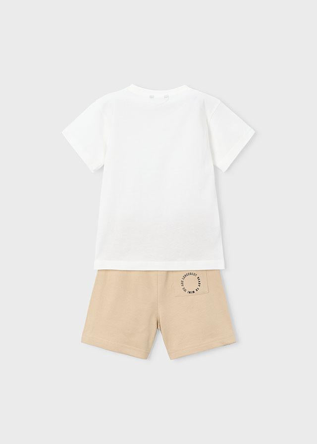 Completo pantalone e maglietta lettere bambino 