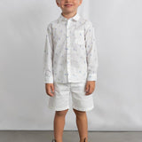 Camicia in lino manica lunga bambino 