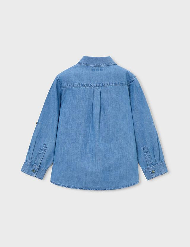 Camicia jeans manica lunga bambino 