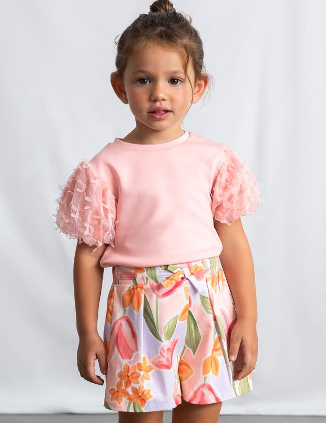 Gonna pantalone con pieghe pantalone bambina 