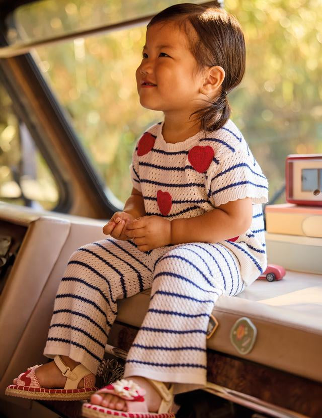 Completo pantalone maglietta cuori neonata 