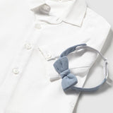 Camicia manica lunga con papillon neonato 