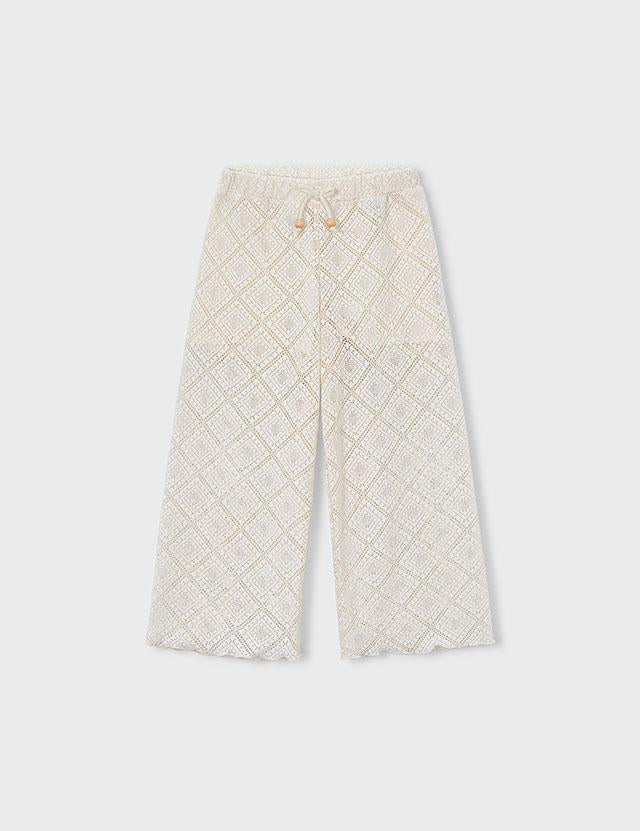 Pantalone lungo crochet bambina 