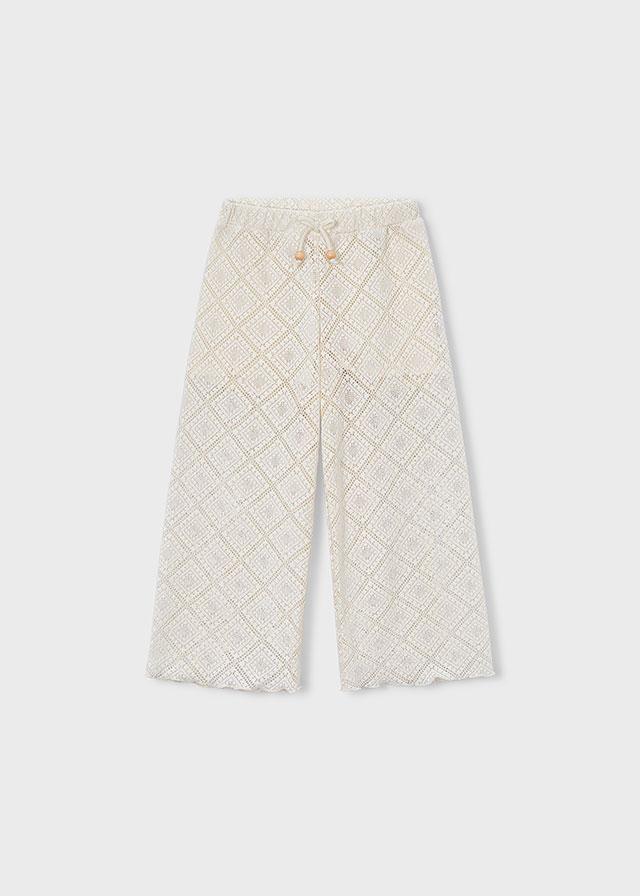 Pantalone lungo crochet bambina 