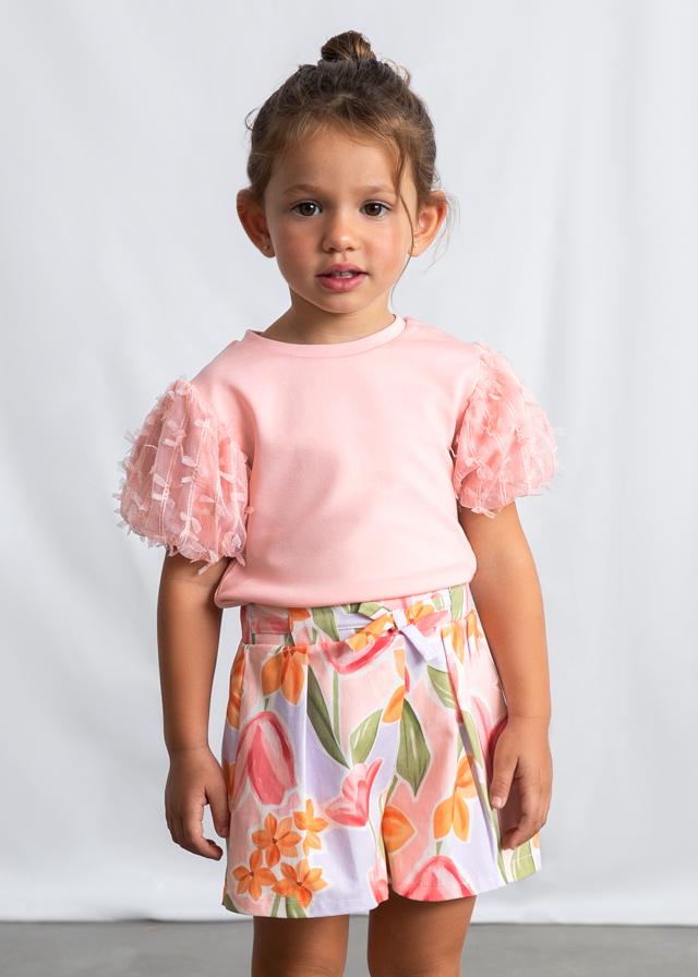 Gonna pantalone con pieghe pantalone bambina 