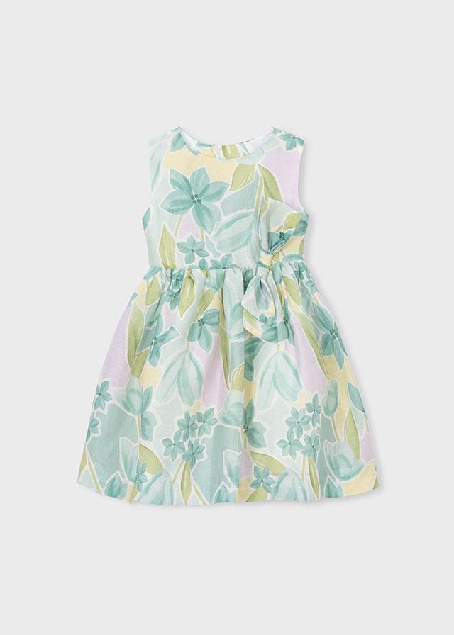 Vestito cerimonia fiori bambina 