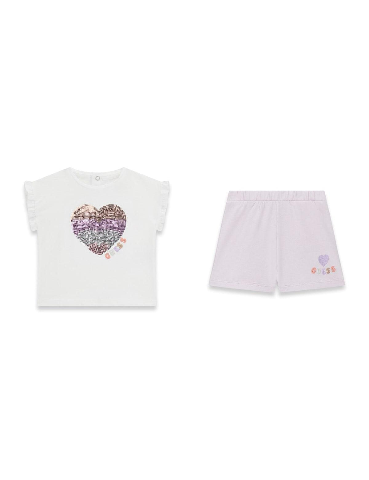 Completo T-Shirt+Shorts neonata Guess 