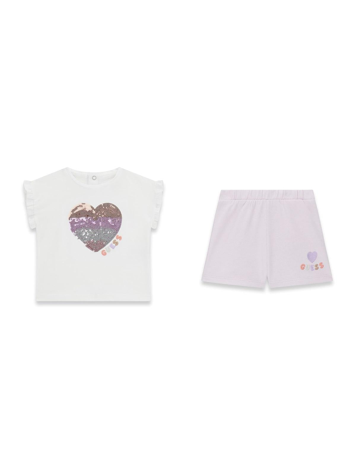 Completo T-Shirt+Shorts neonata Guess 