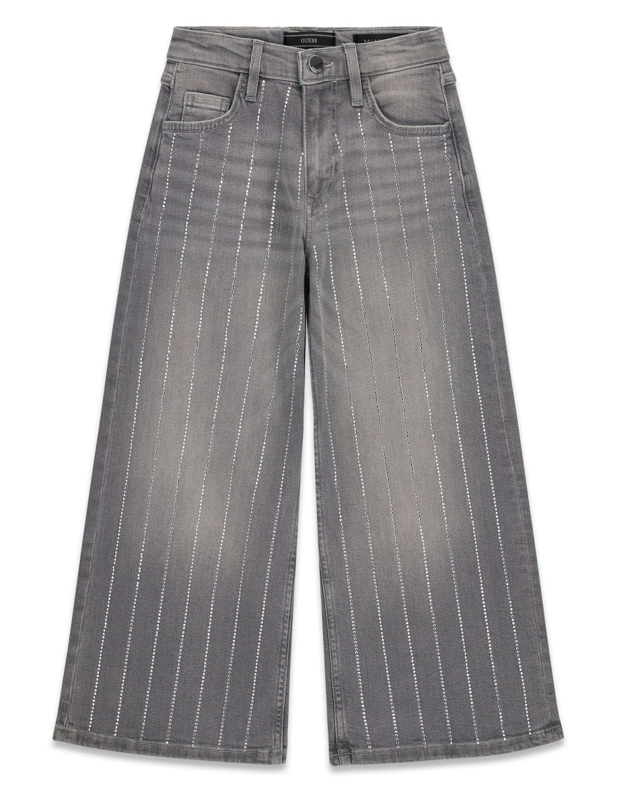 Jeans palazzo con strass ragazza Guess 
