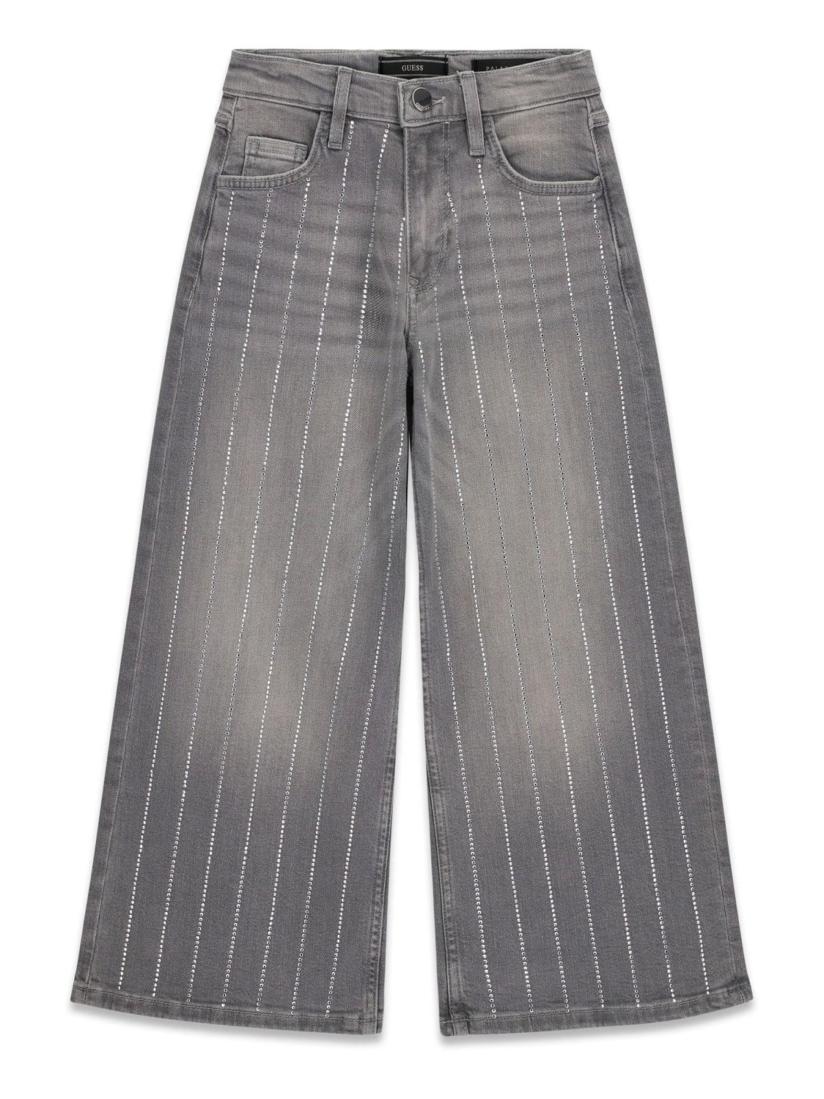 Jeans palazzo con strass ragazza Guess 