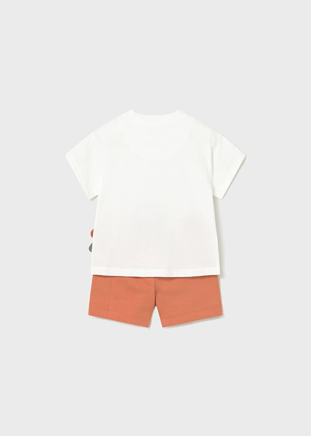 Completo in maglia bermuda e maglietta interattiva neonato 