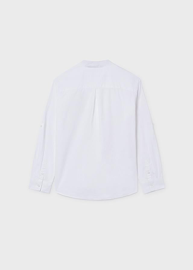 Camicia manica lunga colletto alla coreana ragazzo 