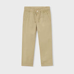 Pantalone lungo morbido chino in lino bambino 