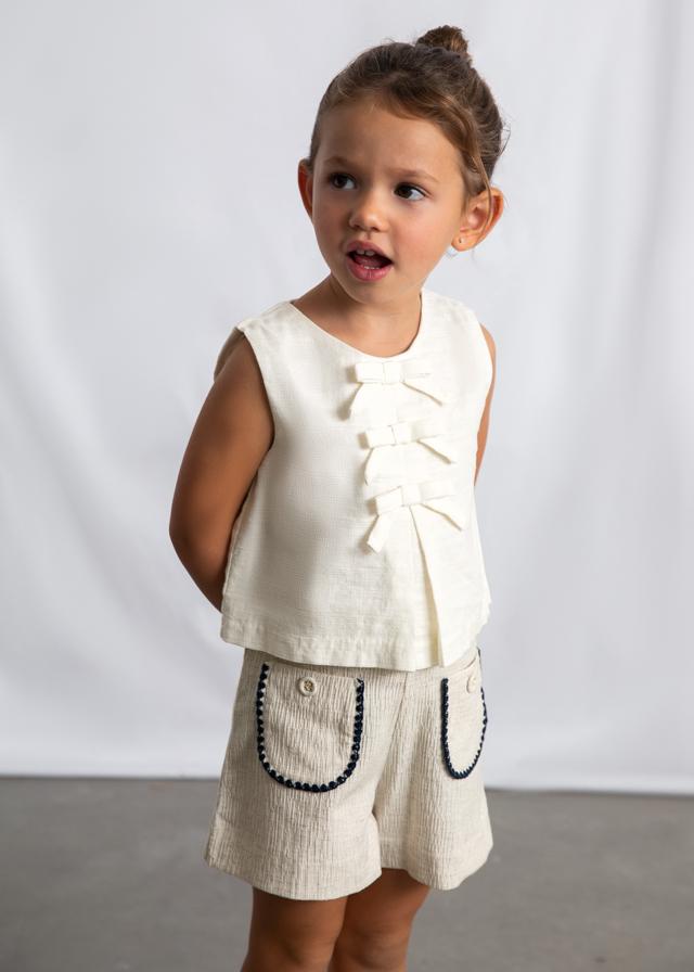 Pantaloncino tasche bambina 