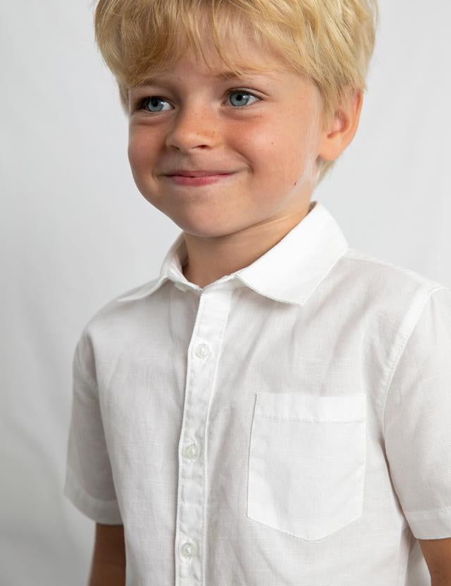 Camicia in lino bambino 