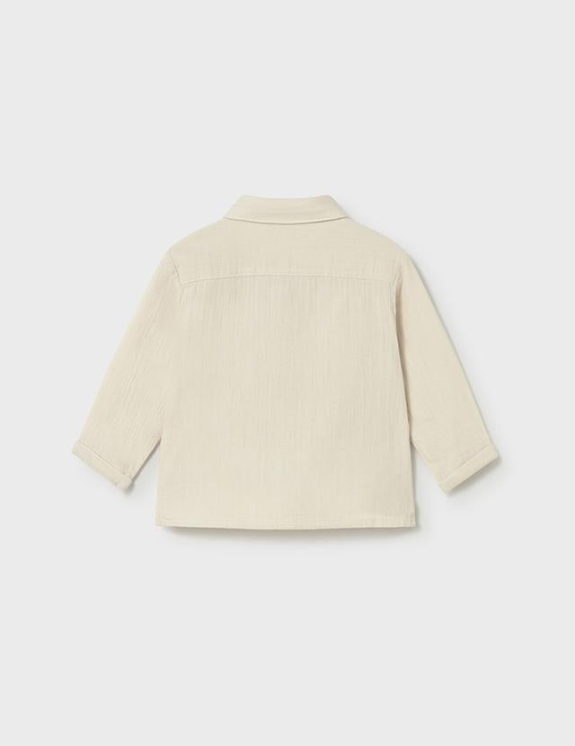 Camicia manica lunga bambula neonato 
