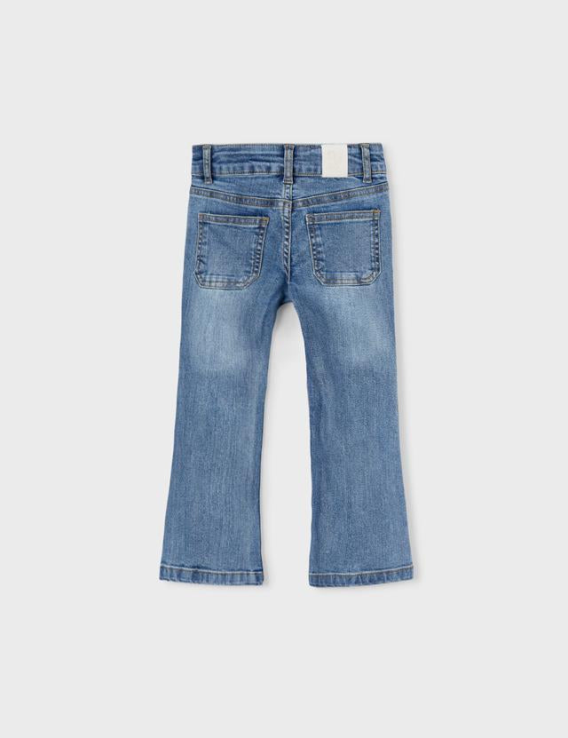 Jeans flare blue denim bambina 