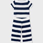 Completo 2 pezzi a righe bambina 