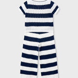 Completo 2 pezzi a righe bambina 