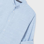 Camicia manica lunga colletto alla coreana ragazzo 