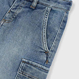 Bermuda denim cargo bambino 