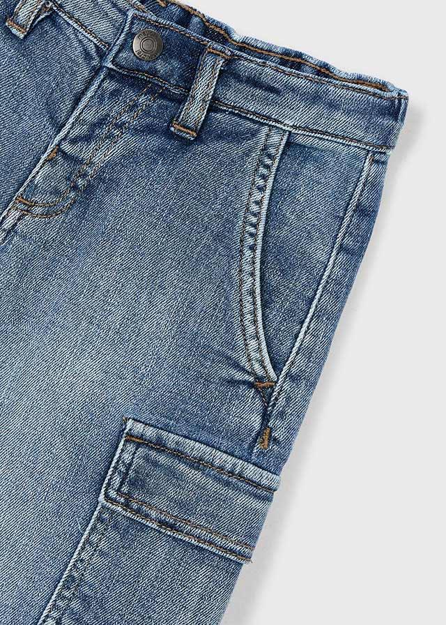 Bermuda denim cargo bambino 