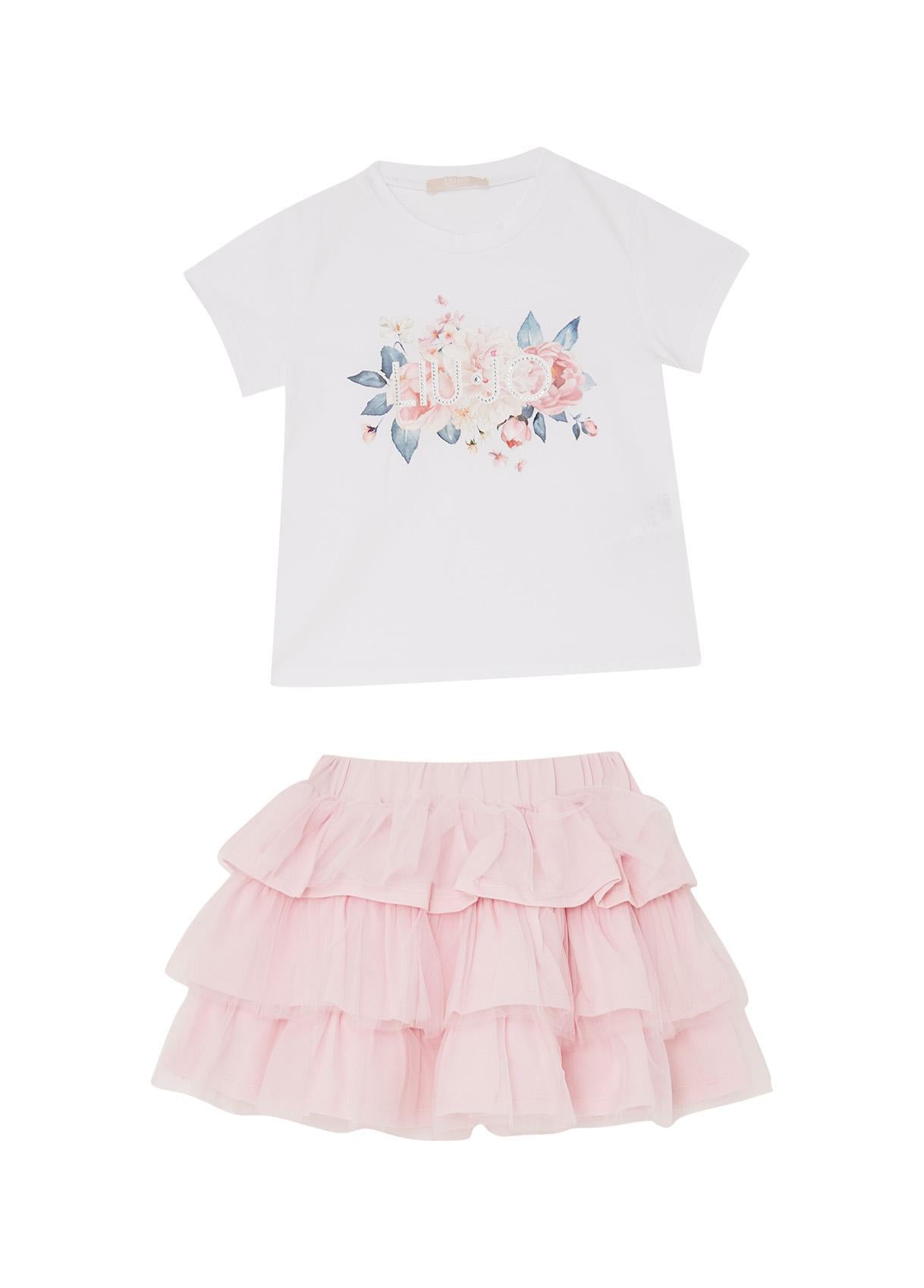 Completp T-Shirt + Gonna bambina LiuJo 