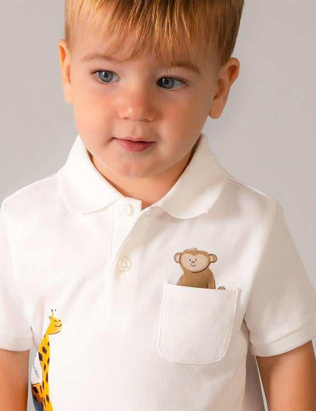 Polo animaletti neonato<BR/> 