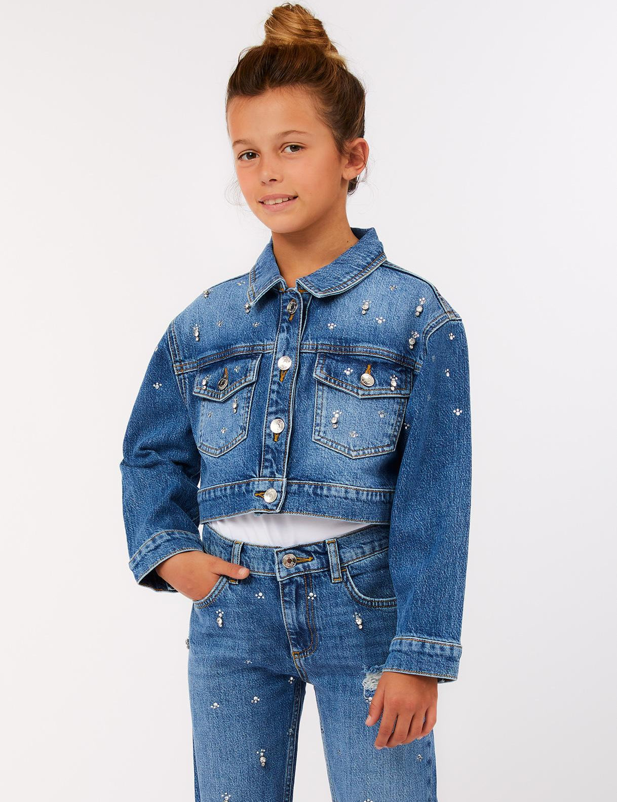 Giubbotto denim ragazza LiuJo 