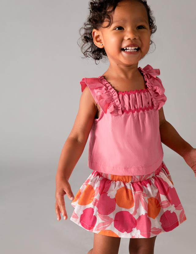 Completo gonna e blusa neonata 
