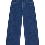 Jeans palazzo con strass ragazza Guess 