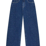 Jeans palazzo con strass ragazza Guess 