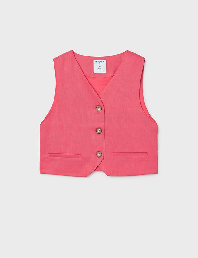 Gilet con bottoni ragazza 