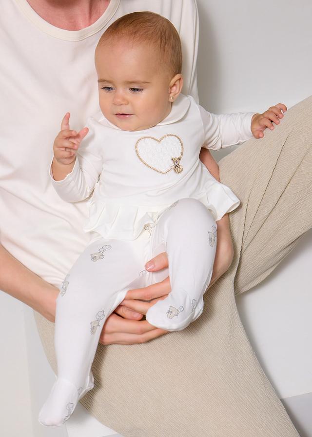Completo ghettina e maglietta manica lunga neonata 