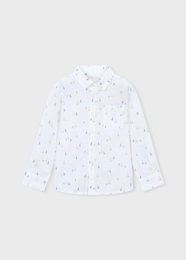 Camicia in lino manica lunga bambino 