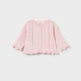 Completo 3 pezzi tricot neonata rosa 