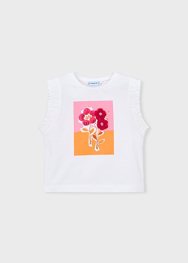 Canotta fiori bambina 