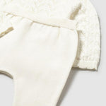 Completo ghettina e maglioncino tricot neonata 