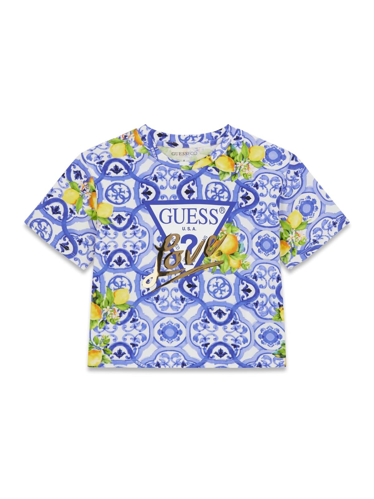 T-Shirt stampata ragazza Guess 