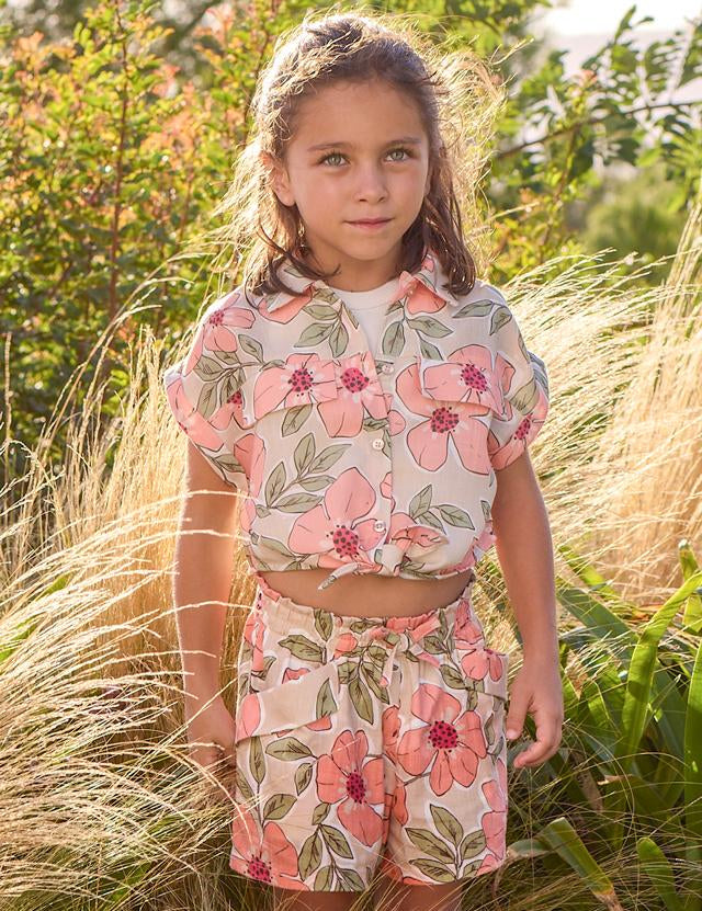 Pantaloncino stampato bambina 