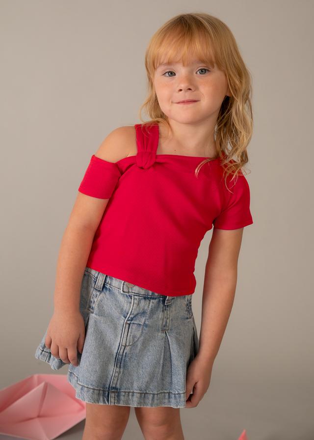 Maglietta asimmettrica bambina 