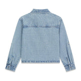 Camicia in denim con strass ragazza Guess 