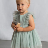 Vestito tulle con cerchietto neonata 