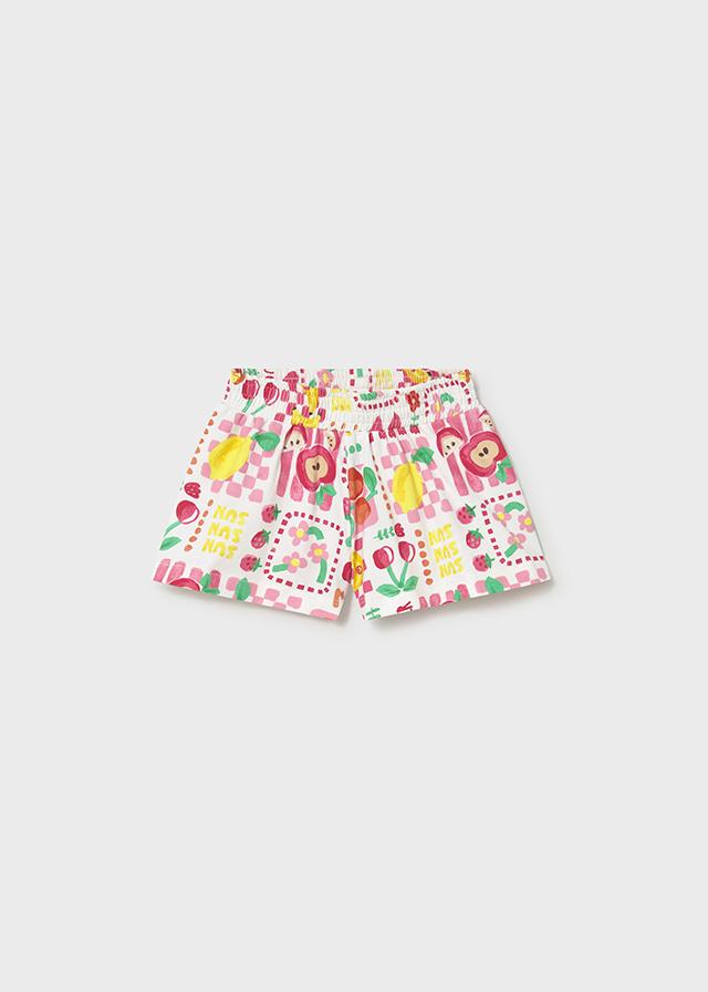Pantaloncino punto stampato neonata 