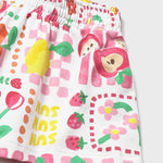 Pantaloncino punto stampato neonata 