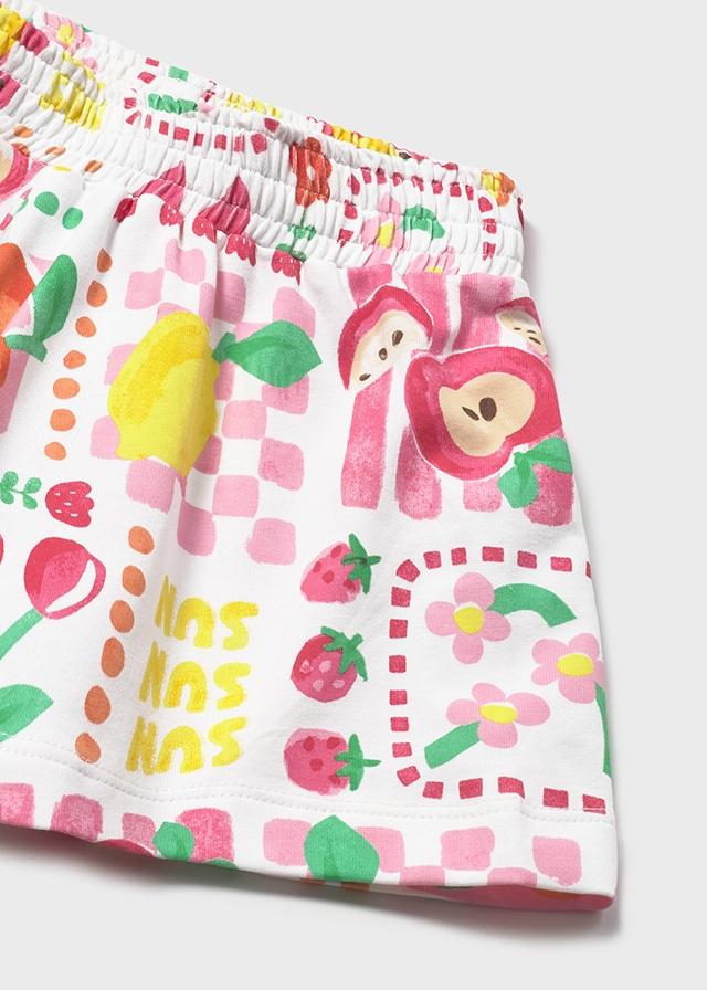 Pantaloncino punto stampato neonata 