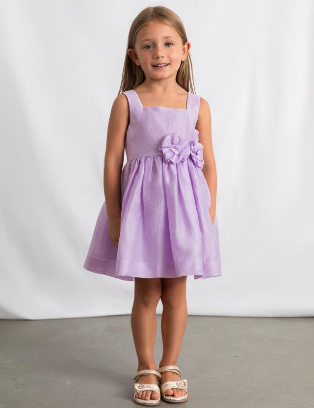 Vestito cerimonia fiore bambina 