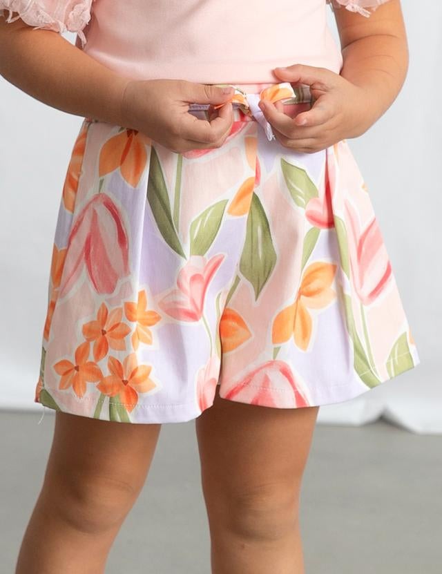 Gonna pantalone con pieghe pantalone bambina 