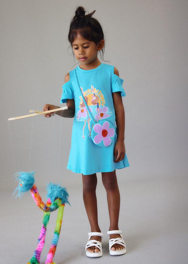 Vestito con borsa bambina 